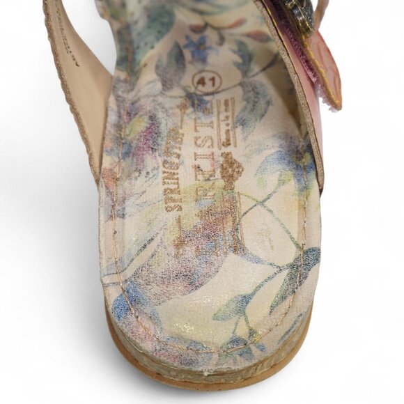 L'ARTISTE by Spring Step Astra Slide Sandals Women's 9.5-10/41 Pink Leather - Picture 7 of 11